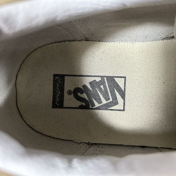 Vans Customs Old Skool Mens Size 16 Taos Taupe Tan Athletic Skate Shoes Used - Picture 10 of 11